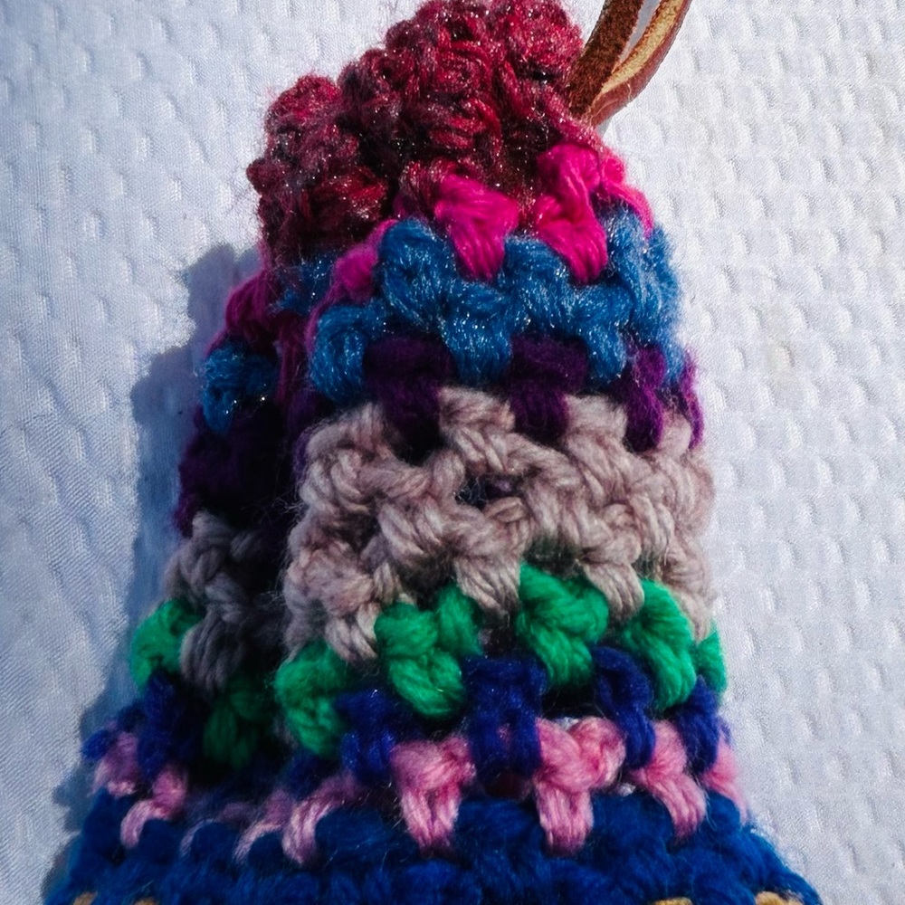 Multicolor Crochet Medicine Bag
